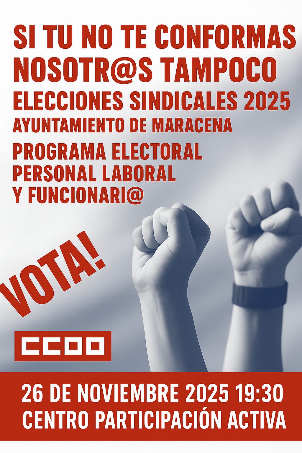 Cartel CCOO Original
